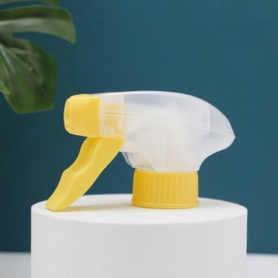 Transparent Double Wall 28 / 410 Trigger Sprayer For Cleaning And Washing