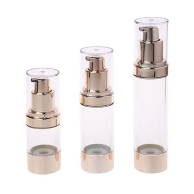 Top-Notch Quality Gold Aluminum 20ml Plastic Airless Pump Bottle Usage Skincare