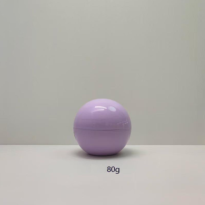 Custom Color 5g-80g Lightweight Spherical Plastic Cream Jar with 100% Fresh PET and 20 Days Lead Time