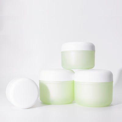 White Green 100% Fresh PP Plastic Cream Jar with 20 Days Lead Time for Cosmetic Packaging