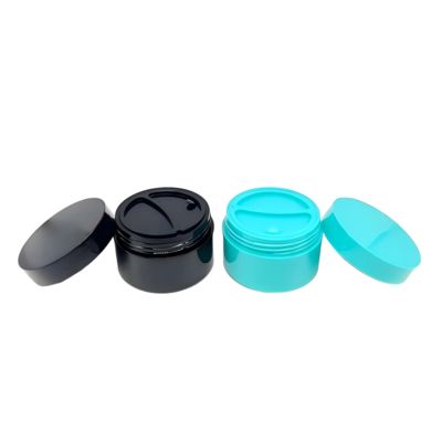 50+50g Matt PP Plastic Cream Jar with Spoon and Double Shell for Cosmetic Packaging with 20 Days Lead Time