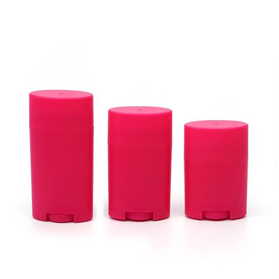 Recyclable Easy to Carry Oval Shape Twist Up Empty Deodorant Stick Container for DIY Refills