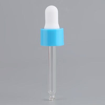 18mm 20mm 24mm 28mm Silicone Bulb Gold Silver Smooth Matt Closure Cosmetic Packaging Plastic Dropper Plastic Dropper for Essential Oil