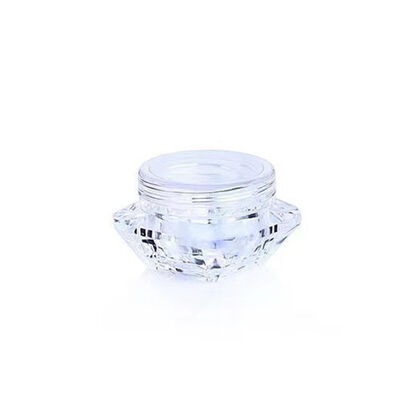 Portable Travel PS Material 3g 5g Plastic Cream Jar with Multiple Colors Options and Silk Printing Customization