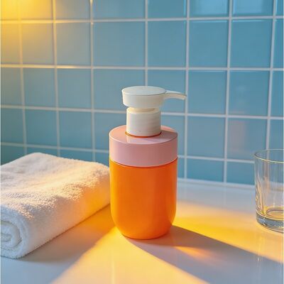 200ml Crystal Clear Shatter-Resistant Lightweight Cosmetic PET Bottle with Lotion Pump for Skincare Packaging