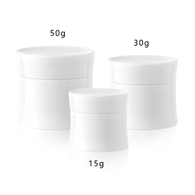 Wholesale 15g 30g 50g Double Shell Plastic Cream Jar with Food Grade PP for Skincare and Cosmetic Creams