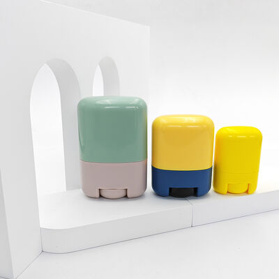 Refillable Deodorant Container with 15/35/50/75g Capacity in Custom Color and PP Plastic Material