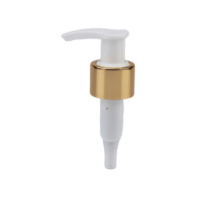24/410 28/410 Aluminum Gold Cosmetic Pump Plastic Emulsion Dispenser for Hand Wash Bottle Refillable Lotion Pump for Body Wash