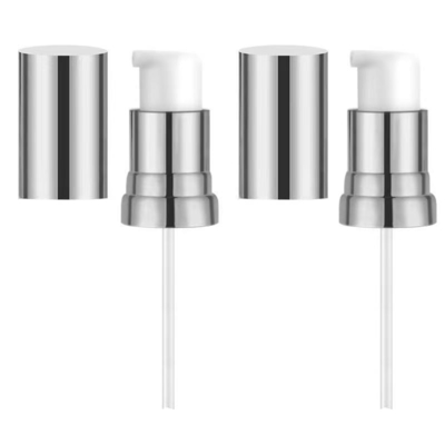 End Skin Care Products Metal Powder Pump with Transparent Full Cap Protecter and Spray Kind