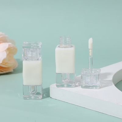 White diamond 2.6ml lip glaze tube with brush, color can be customized