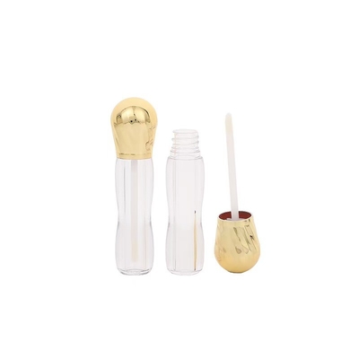 Metal big head with brush plastic 4.5ml lip glaze tube high-end