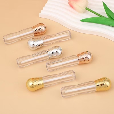 Metal big head with brush plastic 4.5ml lip glaze tube high-end