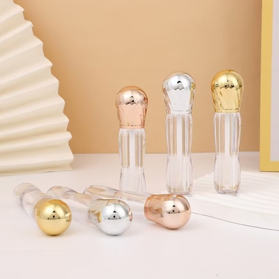 Metal big head with brush plastic 4.5ml lip glaze tube high-end
