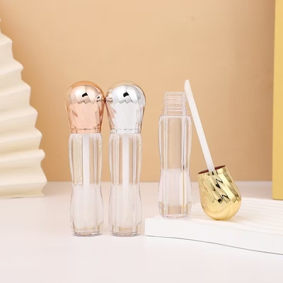 Metal big head with brush plastic 4.5ml lip glaze tube high-end