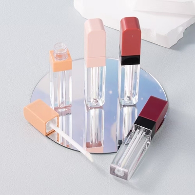4ml plastic lip glaze tube with square head is easy to carry