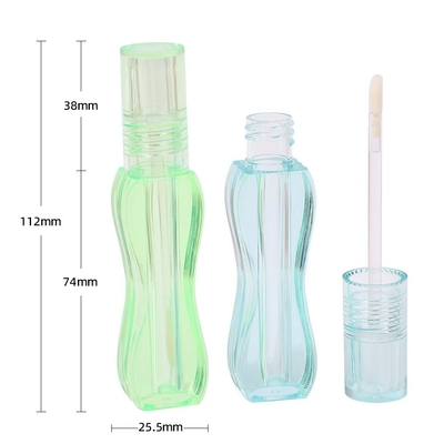 Colorful unique design small waist plastic lip glaze tube