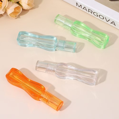 Colorful unique design small waist plastic lip glaze tube