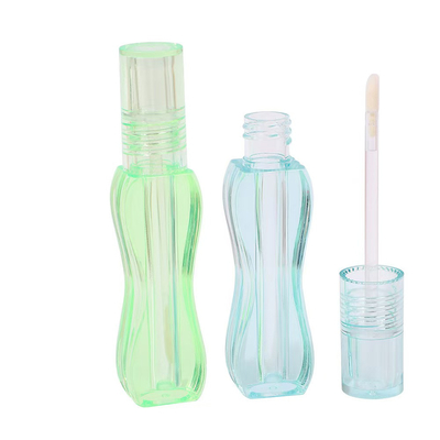 Colorful unique design small waist plastic lip glaze tube