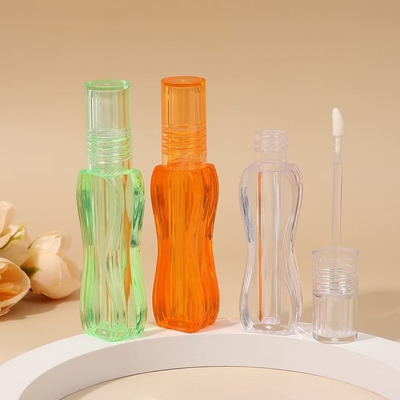 Colorful unique design small waist plastic lip glaze tube