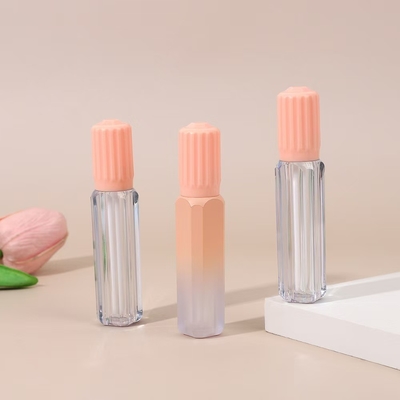 Design gear cover with brush plastic lip glaze tube in various colors