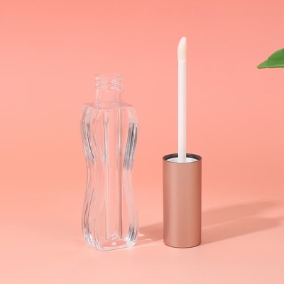 Screen Printing Logo 5ml Waist-length Plastic Lip Glaze Tube for All Skin Types
