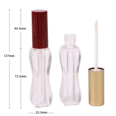Screen Printing Logo 5ml Waist-length Plastic Lip Glaze Tube for All Skin Types