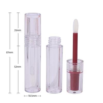 PETG/ABS Material Structure Lipgloss Tube with Colored Lining and 4.5ml Capacity
