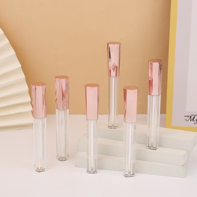 Octagonal Diamond Metal Aluminum Cover Plastic Lip Glaze Tube