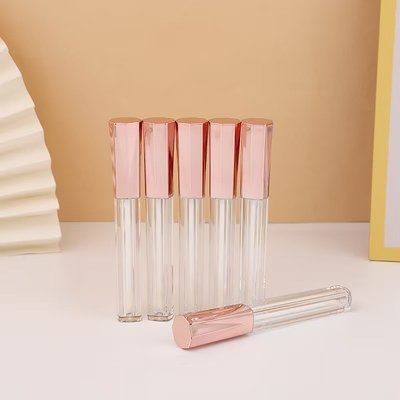 Octagonal Diamond Metal Aluminum Cover Plastic Lip Glaze Tube