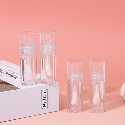 Plastic Transparent Big Head Brush Lip Glaze Tube Small For Highlight Liquid