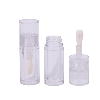 Plastic Transparent Big Head Brush Lip Glaze Tube Small For Highlight Liquid