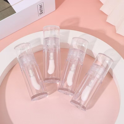 Plastic Transparent Big Head Brush Lip Glaze Tube Small For Highlight Liquid