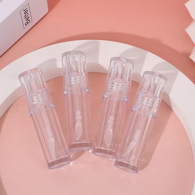 Transparent Silicone Brush Head Plastic Lip Glaze Tube 4.5ml