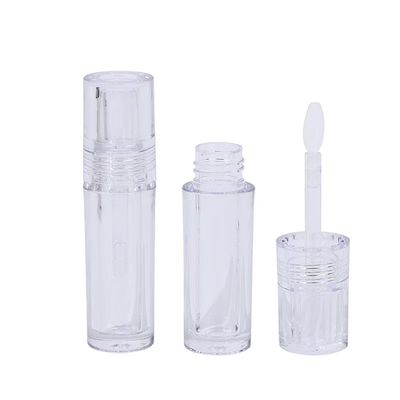 Transparent Silicone Brush Head Plastic Lip Glaze Tube 4.5ml