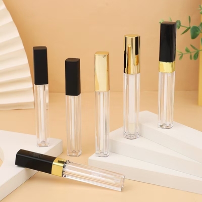 Slender Square Lip Glaze Tube Custom Color for Flawless Cosmetics Contouring