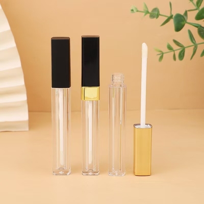 Slender Square Lip Glaze Tube Custom Color for Flawless Cosmetics Contouring