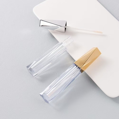 4.5ml Custom Color Lip Glaze Tube with Flocked Wand Applicator Irregular Shape