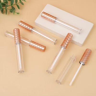 Liquid Eyeshadow Highlighting Plastic Lip Glaze Tube with Brush Logo Customized