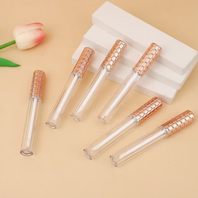 Liquid Eyeshadow Highlighting Plastic Lip Glaze Tube with Brush Logo Customized