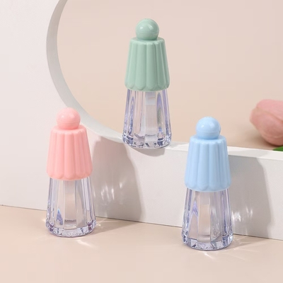Cosmetic Type Lip Gloss 4.5ml Plastic Tube With Umbrella Shape Cover In Various Colors