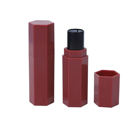 Hexagonal Plastic Lipstick Tube for Lipstick Blush Stick and Glossy Effect 5ml Sample Provided