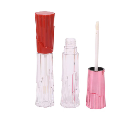 6ml Skirt-Shaped Plastic Lip Glaze Tube With Brush For Easy Carrying And Convenient Screen Printing