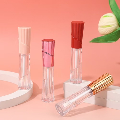 6ml Skirt-Shaped Plastic Lip Glaze Tube With Brush For Easy Carrying And Convenient Screen Printing