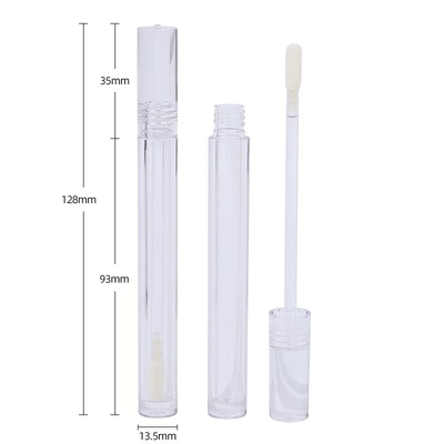 Simple Closure Type Screw Cap Slim 4.5ml Plastic Lip Glaze Tube with Customizable Logo