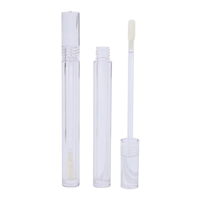 Simple Closure Type Screw Cap Slim 4.5ml Plastic Lip Glaze Tube with Customizable Logo