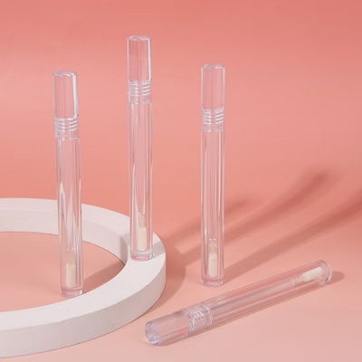 Simple Closure Type Screw Cap Slim 4.5ml Plastic Lip Glaze Tube with Customizable Logo