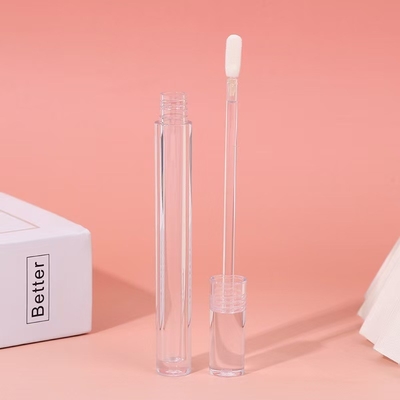 Simple Closure Type Screw Cap Slim 4.5ml Plastic Lip Glaze Tube with Customizable Logo