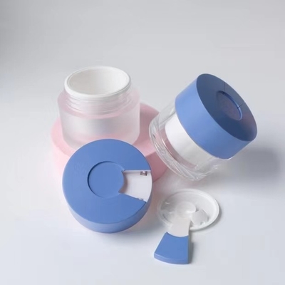 15ml 30ml 50ml Capacity Round Cream Jar With Spoon and Custom Design