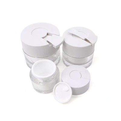 15ml 30ml 50ml Capacity Round Cream Jar With Spoon and Custom Design