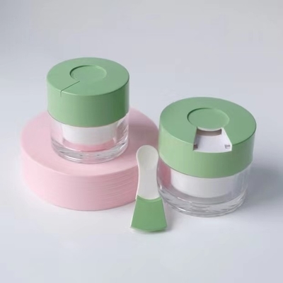 15ml 30ml 50ml Capacity Round Cream Jar With Spoon and Custom Design